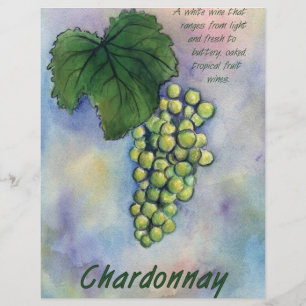 Chardonnay Wine Grapes & Description Flyer
