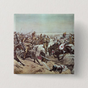 Charge of the 21st Lancers at Omdurman 2 15 Cm Square Badge