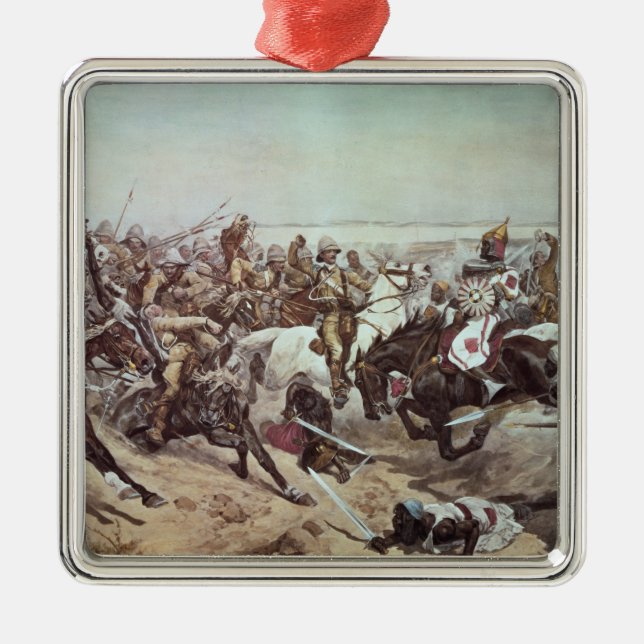Charge of the 21st Lancers at Omdurman 2 Metal Tree Decoration (Front)