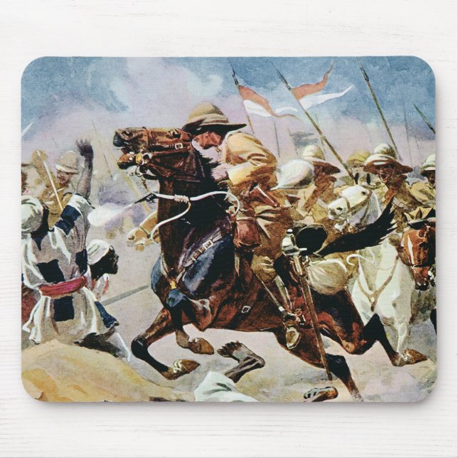 Charge of the 21st Lancers at Omdurman Mouse Pad (Front)