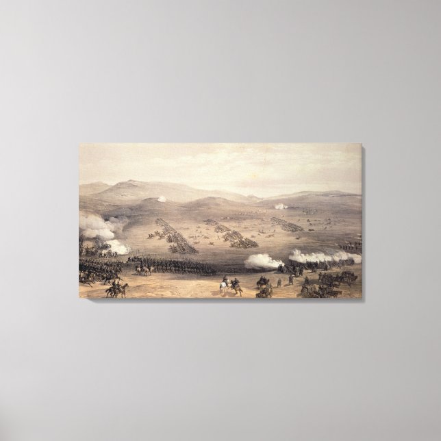 Charge of the Light Cavalry Brigade Canvas Print (Front)