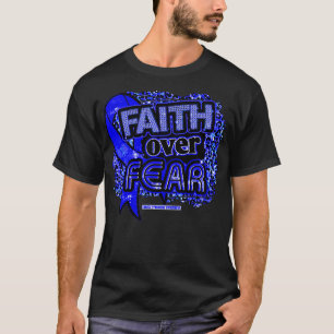 Charge Syndrome Awareness Ribbon Faith Over Fear L T-Shirt