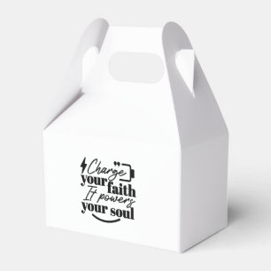 Charge Your Faith – Christian Inspirational Quote  Favour Box
