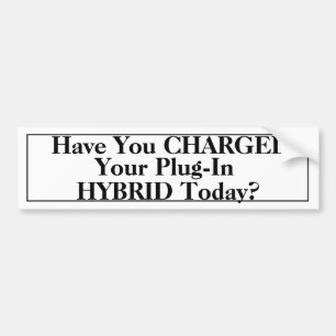 Charge Your Hybrid Bumper Sticker