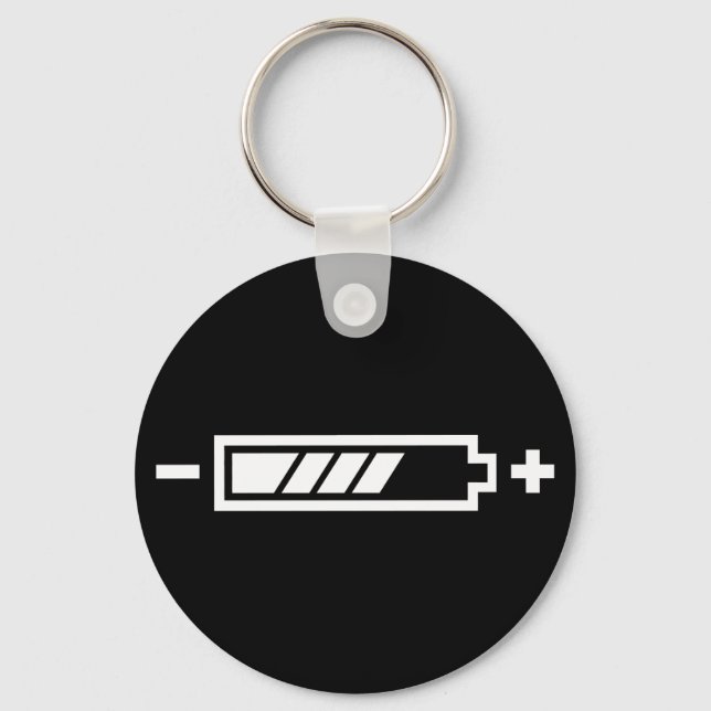 Charged - battery solar hybrid electric key ring (Front)