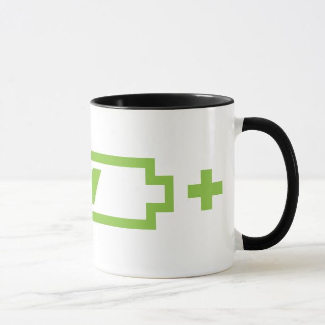 Charged - battery solar hybrid electric mug (Right)