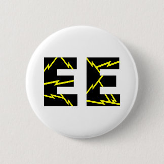 Charged EE Electrical Engineering 6 Cm Round Badge