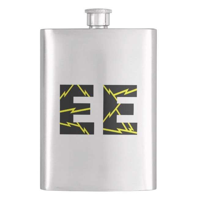Charged EE Electrical Engineering Hip Flask (Front)