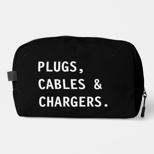 Charger & Cable Organiser,Electronics Accessories  Dopp Kit (Front)