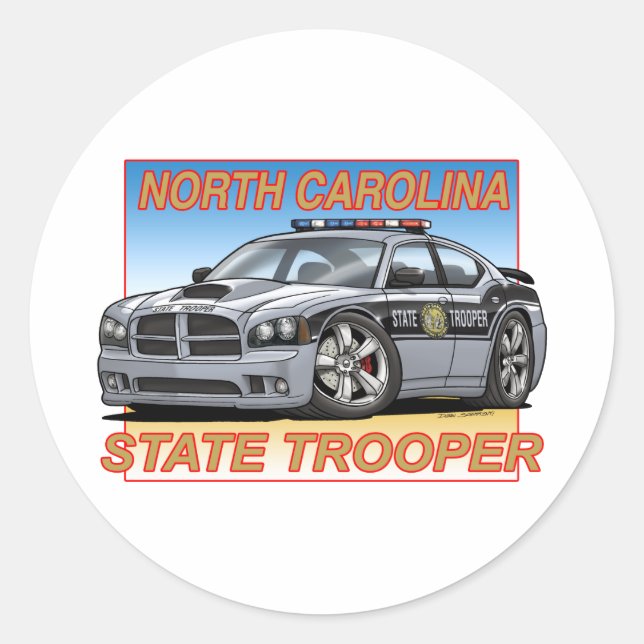 Charger_NC_TROOPER Classic Round Sticker (Front)