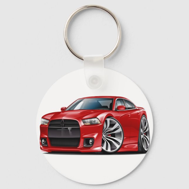 Charger SRT8 Red Car Key Ring (Front)