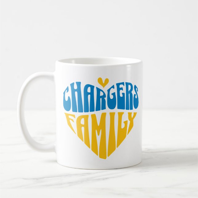 Chargers Family Fan Gift Coffee Mug (Left)
