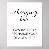 Charging Bar Charge Your Phone Wedding Sign