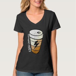 Charging Battery Lightning Coffee Cup T-Shirt