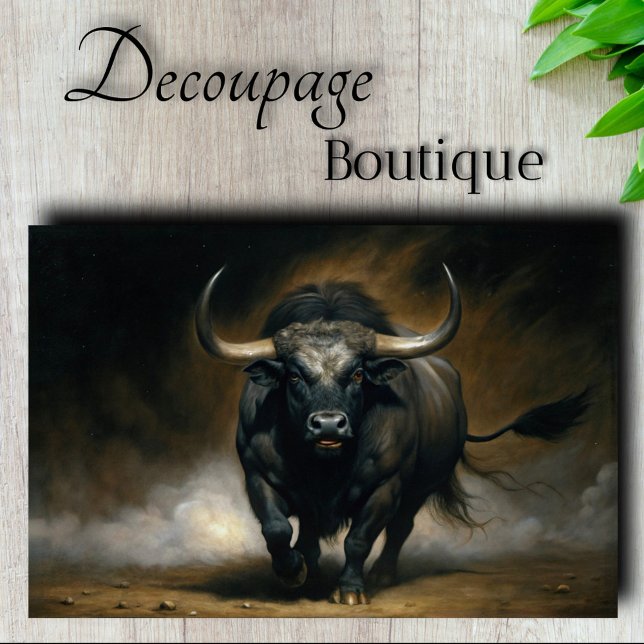 Charging Bull Decoupage Tissue Paper (Charging Bull Decoupage Tissue Paper)