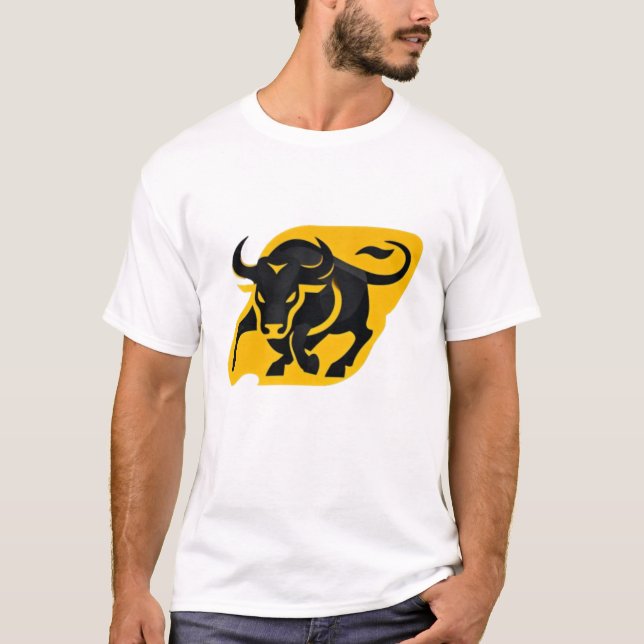 Charging Bull – Power in Motion T-Shirt (Front)