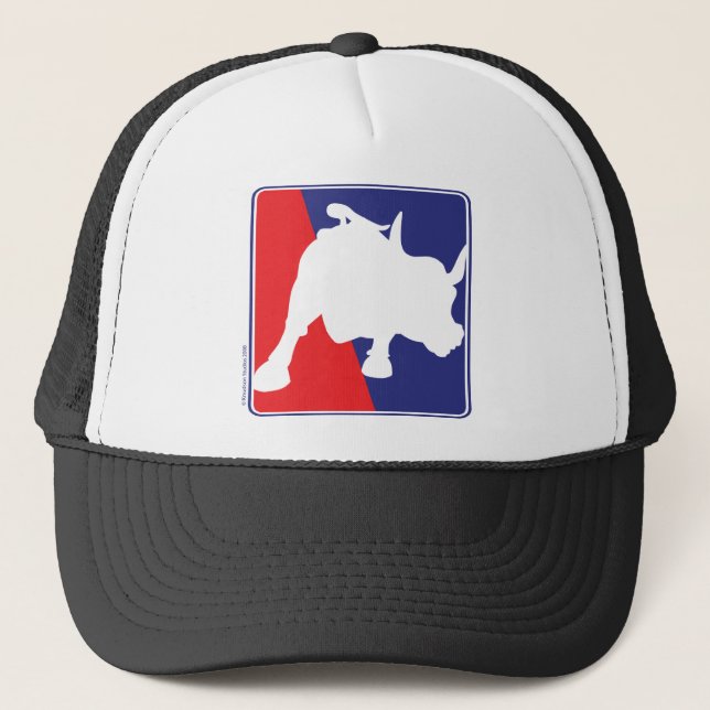charging-bull trucker hat (Front)