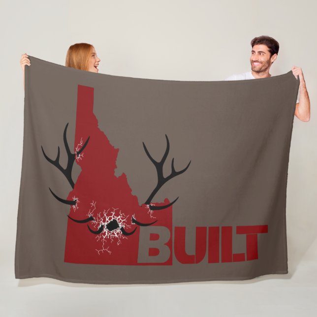 Charging Elk Fleece Blanket (In Situ)