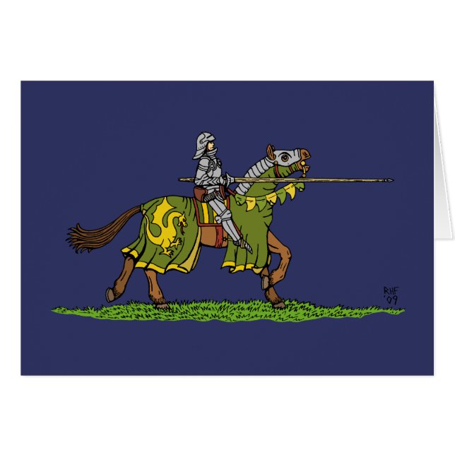 Charging Mediaeval Knight (Front Horizontal)