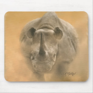Charging Rhino – Pastels Mouse Pad