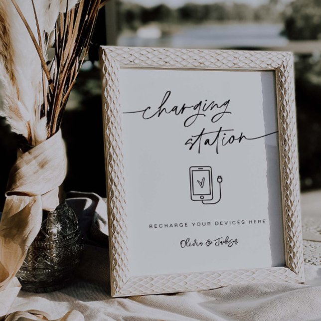 Charging Station Wedding Reception Cell Phone Sign (Creator Uploaded)