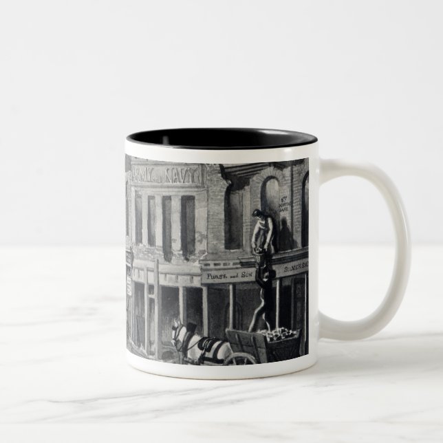 Charing Cross, 1830 Two-Tone Coffee Mug (Right)