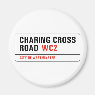 Charing Cross Road, London Street Sign Magnet