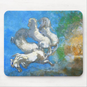 Chariot of Apollo - by Symbolist Odilon Redon Mouse Pad