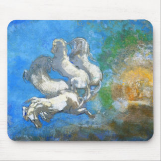 Chariot of Apollo: by Symbolist Odilon Redon Mouse Pad