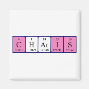 Charis periodic table name magnet