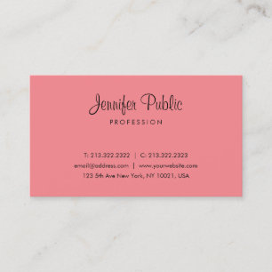 Charisma Colour Modern Simple Template Typography Business Card