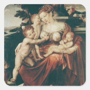 Charity, 1544-58 square sticker