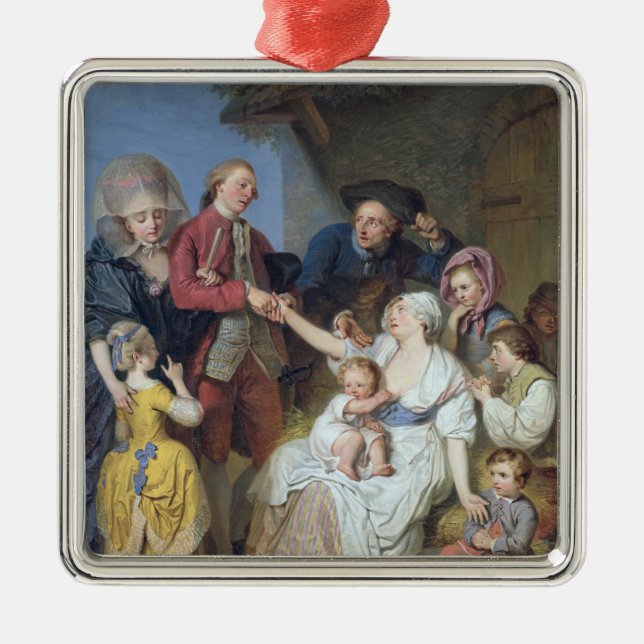 Charity, 1777 metal tree decoration (Front)