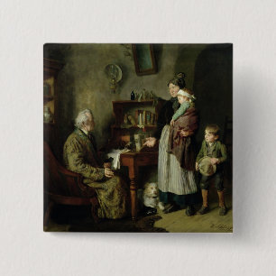 Charity 2 15 cm square badge