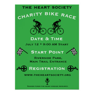 Charity Cycling Event Poster