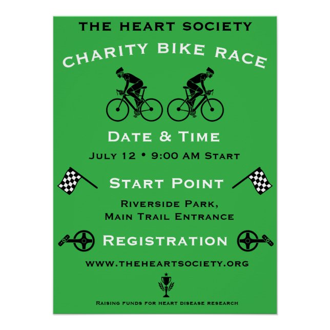 Charity Cycling Event Poster (Front)