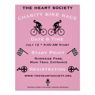 Charity Cycling Event Poster
