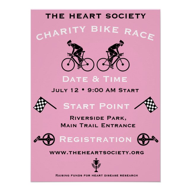Charity Cycling Event Poster (Front)
