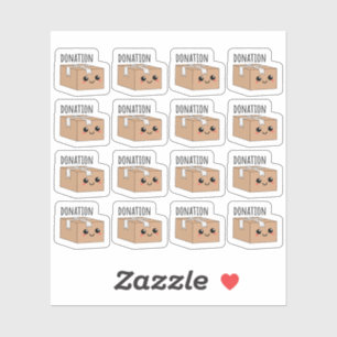 Charity Donate Box Cute Kawaii Cardboard Donation