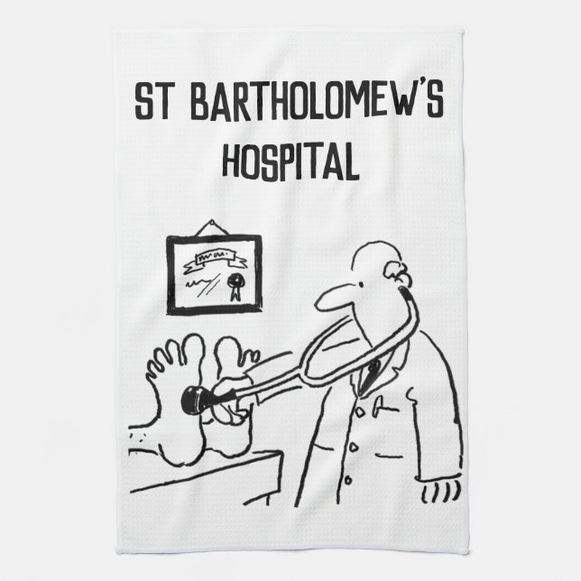 Charity Fund Raiser Gift Item Tea Towel (Vertical)