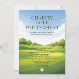 Charity Golf Tournament  Invitation