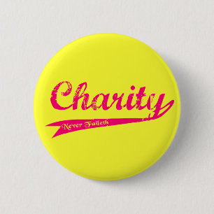 Charity Never Faileth LDS Relief Society 6 Cm Round Badge