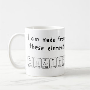 Charity periodic table name mug