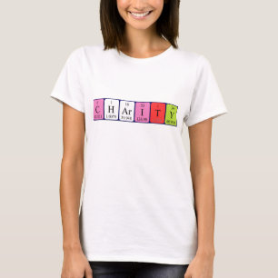Charity periodic table name shirt