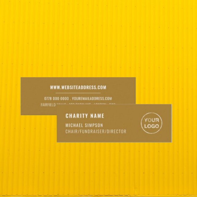 Charity Worker, Logo Mini Business Card (Creator Uploaded)