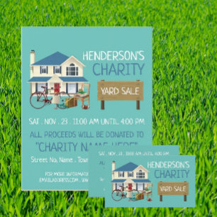 Charity Yard Sale Event Advertising Flyer