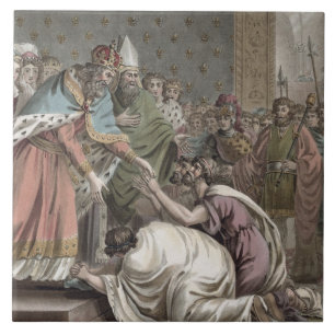 Charlemagne (742-814) Receives the Ambassadors fro Tile