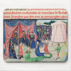 Charlemagne and his barons being enchanted mouse pad