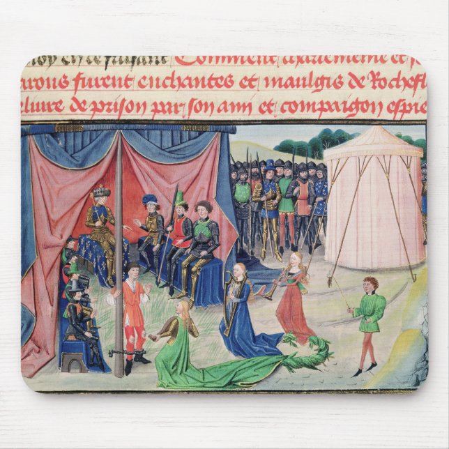 Charlemagne and his barons being enchanted mouse pad (Front)