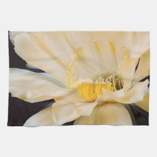 Charlemagne Echinopsis cactus bloom Tea Towel